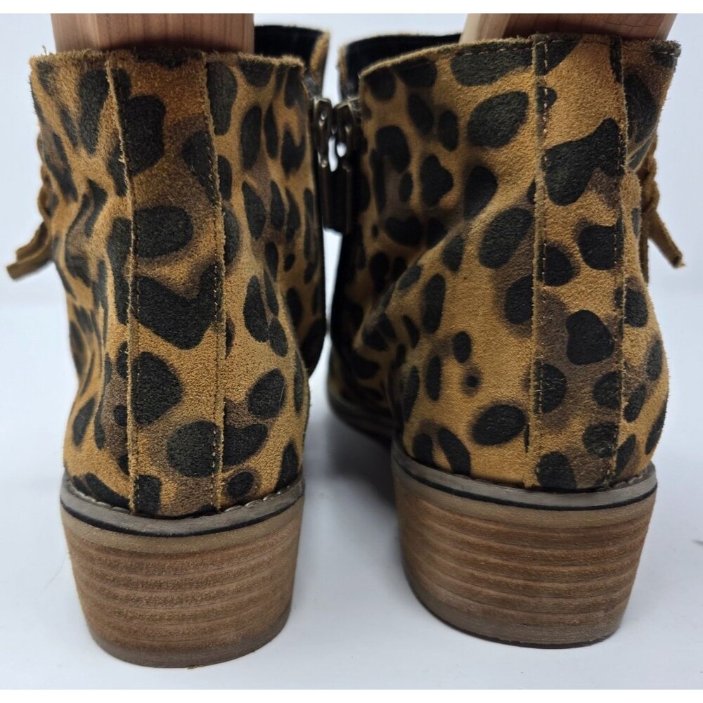 Blondo Liam Waterproof Leopard Suede Ankle Booties Sz 11 Mob Wife Aesthetic - Picture 6 of 12